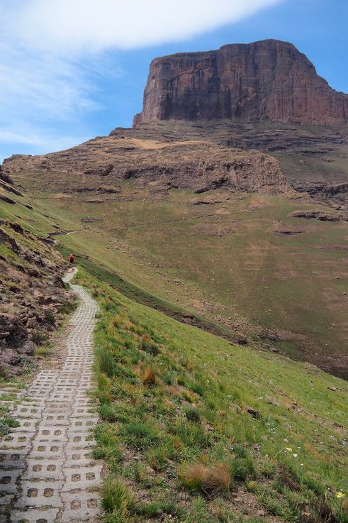 Royal Natal National Park Sentinel Hiking Trail dans le Drakensberg
Altitude : 2621 mètres