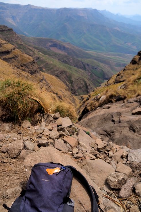 Royal Natal National Park Sentinel Hiking Trail dans le Drakensberg
Altitude : 2945 mètres