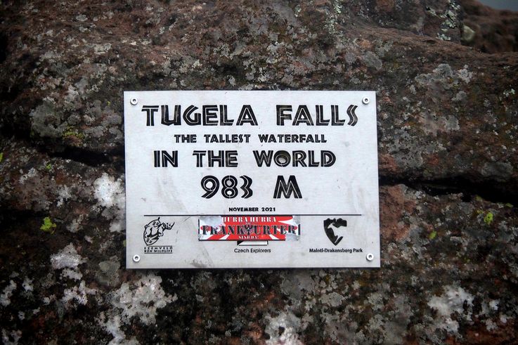 Tugela Falls dans le Drakensberg
Altitude : 3006 mètres