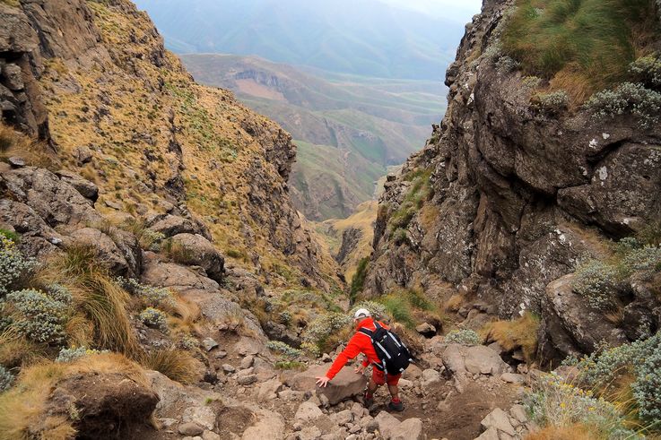 Royal Natal National Park Sentinel Hiking Trail dans le Drakensberg
Altitude : 3114 mètres