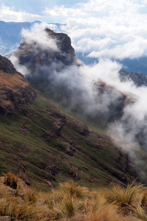 Royal Natal National Park Sentinel Hiking Trail dans le Drakensberg
Altitude : 2820 mètres