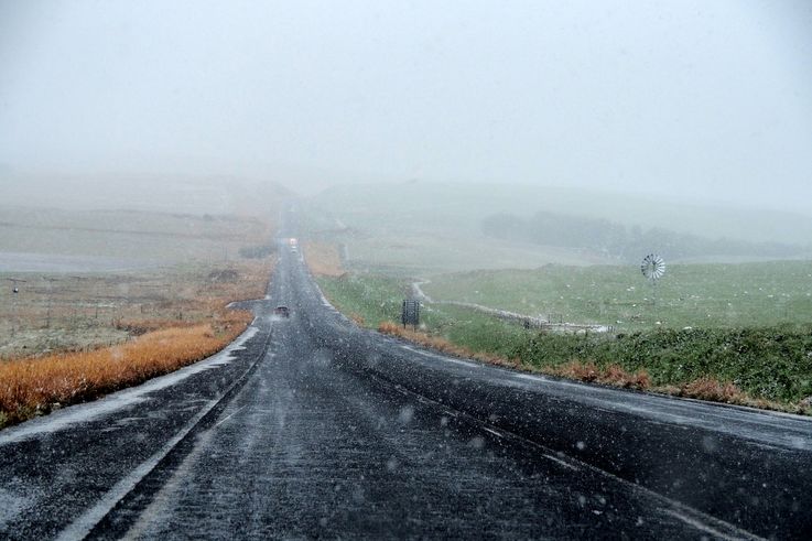 Neige dans le Drakensberg
Altitude : 1739 mètres
