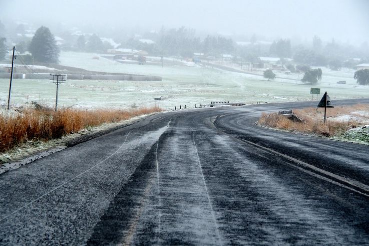 Neige dans le Drakensberg
Altitude : 1702 mètres