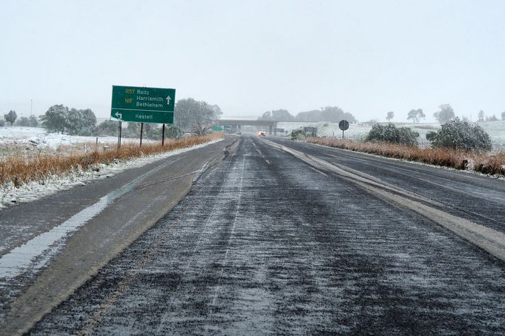 Neige dans le Drakensberg
Altitude : 1714 mètres