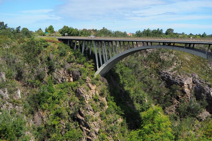 Storms river bridge au parc national de Tsitsikamma
Altitude : 275 mètres