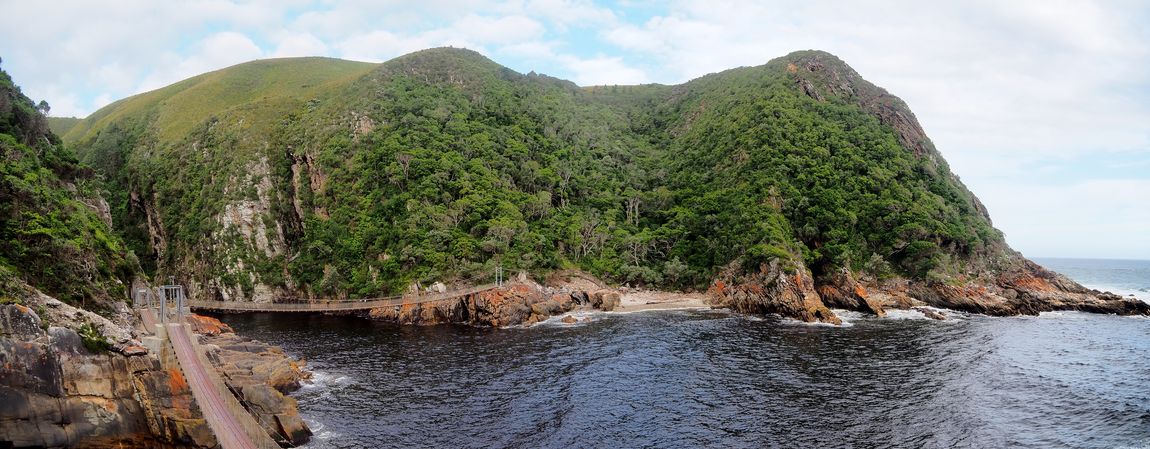 Pont suspendu dans le parc national de Tsitsikamma
Altitude : 44 mètres