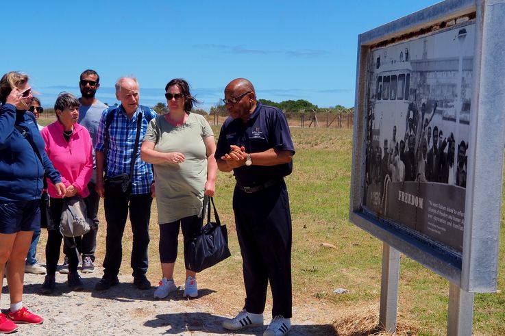 Le guide Ntando Mbatha à Robben Island
Altitude : 43 mètres