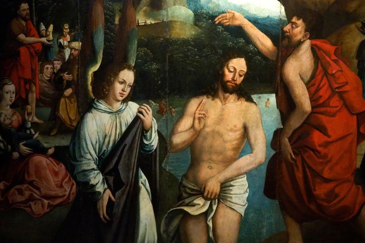 Baptême du Christ par Pieter Pourbus (Musée des beaux-arts de Séville)