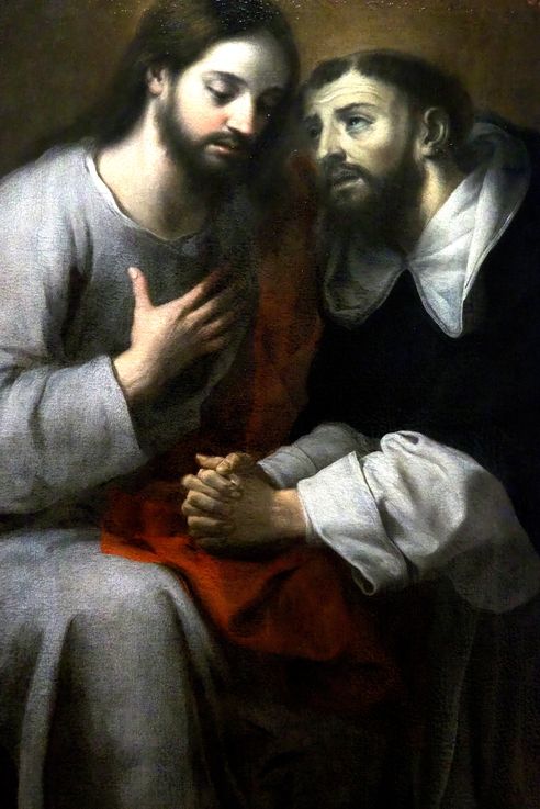 Saint Dominique réconfortés par la Vierge et les Saints Martyrs par Juan Simon Gutierrez (Musée des beaux-arts de Séville)