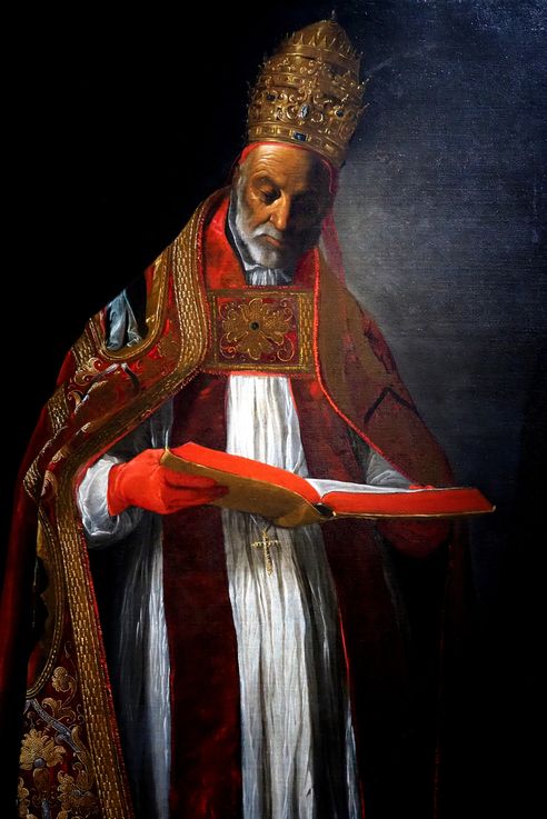 Saint Grégoire par Francisco de Zurbarán (Musée des beaux-arts de Séville)