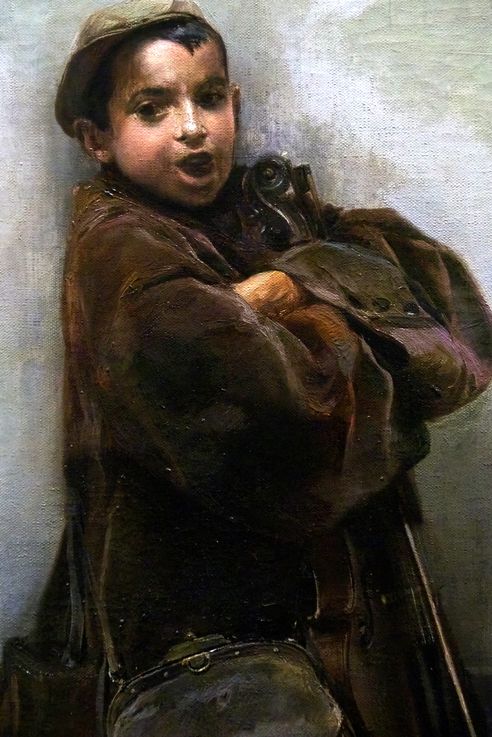 L'enfant au violon par José García y Ramos (Musée des beaux-arts de Séville)