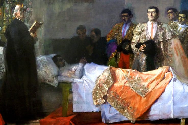 La mort du maestro par José Villegas Cordero (Musée des beaux-arts de Séville)
