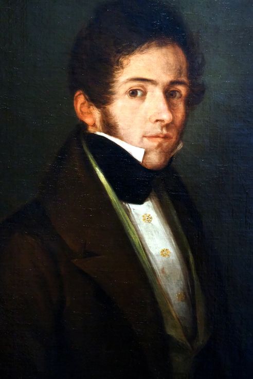 Portrait de José Domínguez Bécquer par Antonio María Esquivel (Musée des beaux-arts de Séville)