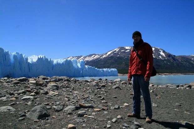 Devant le glacier Perito Moreno