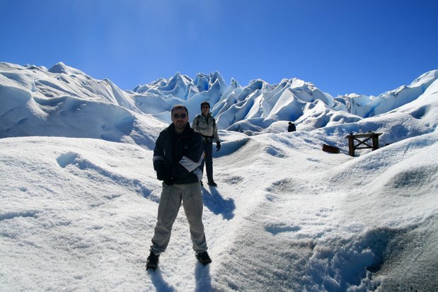 Sur le glacier Perito Moreno