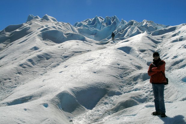 Sur le glacier Perito Moreno...