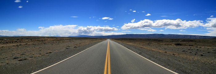 Route dans la région de Santa Cruz