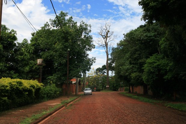 Dans la ville de Puerto Iguazu