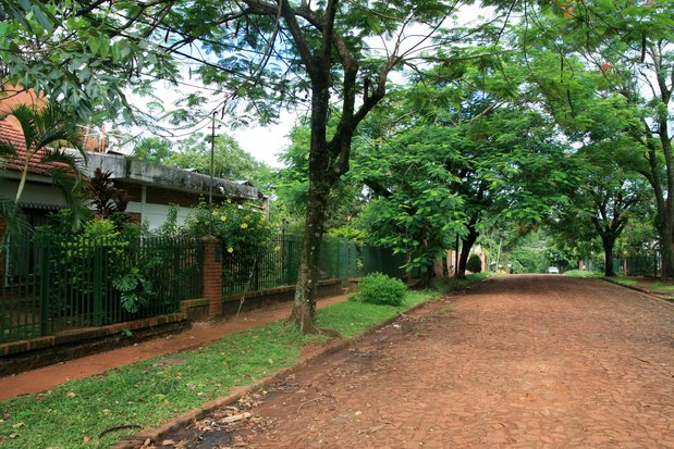 Dans la ville de Puerto Iguazu