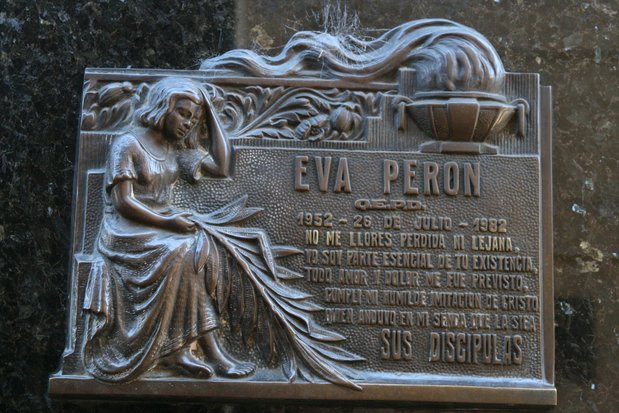 Caveau d'Eva Peron. Cimetière de la Recoleta à Buenos Aires