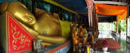 Bouddha couché au temple Phnom Chisor