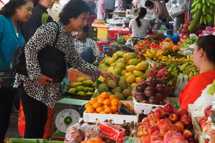 Le marché central Phsar Thmey de Phnom Penh