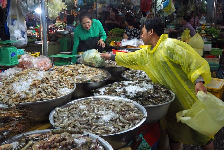 Le marché central Phsar Thmey de Phnom Penh