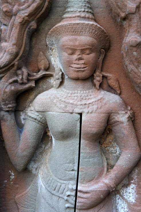 Apsara au temple d'Angkor Preah Khan