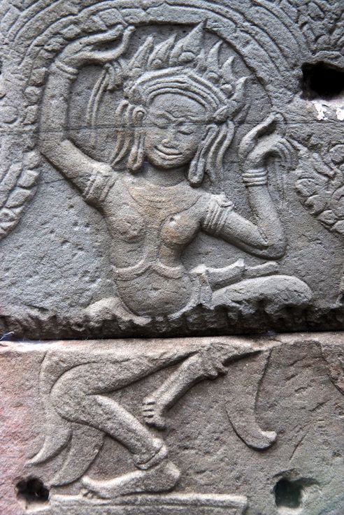 Apsara au temple d'Angkor Banteay Kde