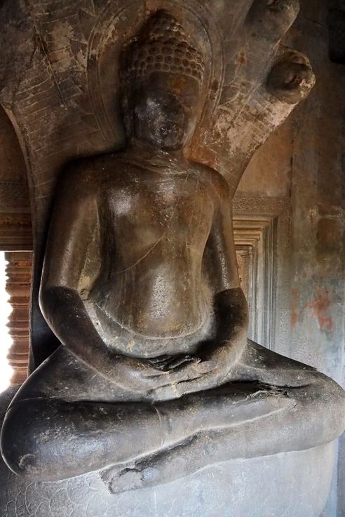 Dans le temple d'Angkor Wat