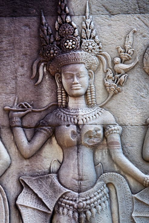 Apsara au temple d'Angkor Wat