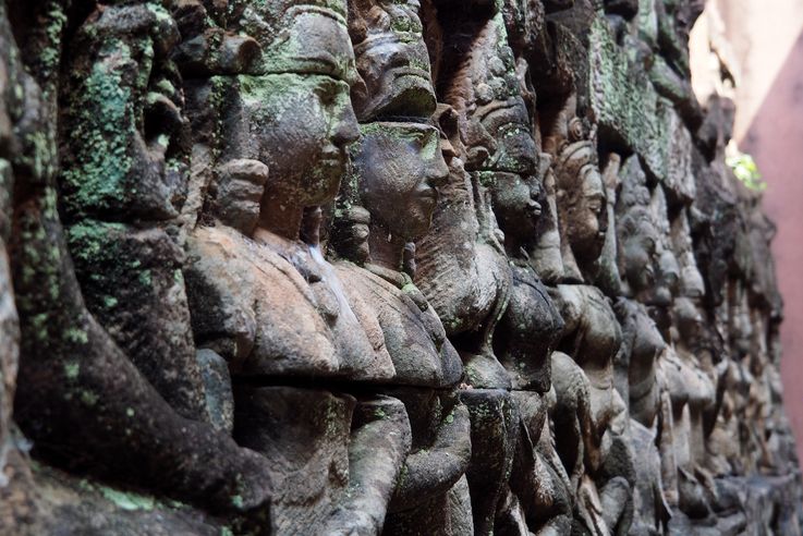 Le temple d'Angkor, la terrasse du Roi lépreux