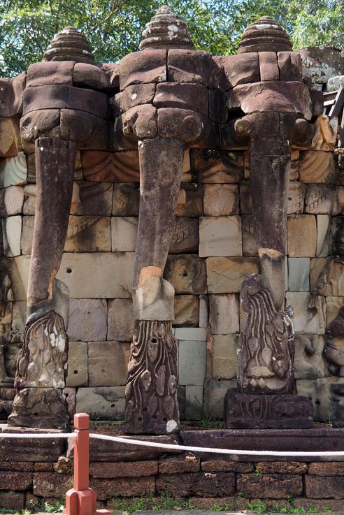 Le temple d'Angkor, la terrasse des éléphants