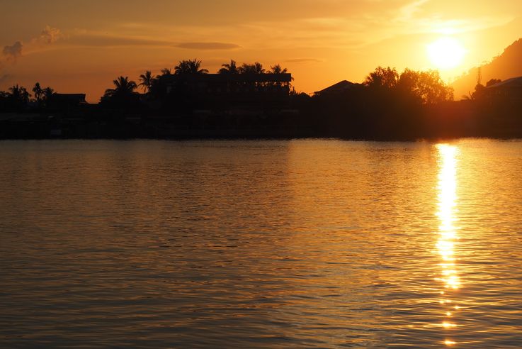 Coucher de soleil à Kampot