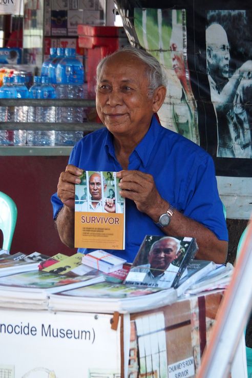 Le survivant Chum Mey à la prison S21 Tuol Sleng à Phnom Penh.