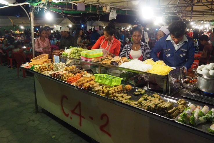 Le marché de nuit de Phnom Penh