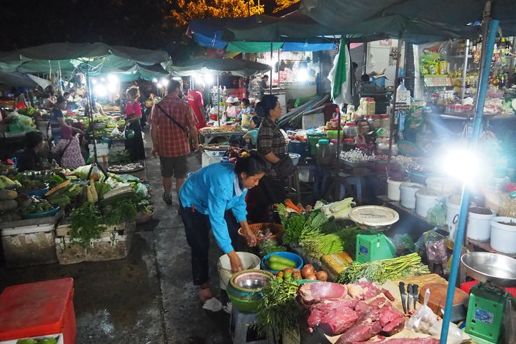 Le marché de nuit de Phnom Penh