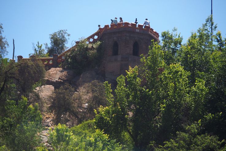 Le cerro Santa Lucia à Santiago