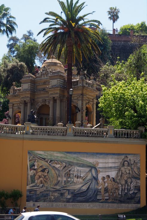 Le cerro Santa Lucia à Santiago