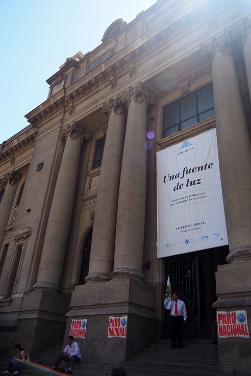 La bibliothèque nationale à Santiago