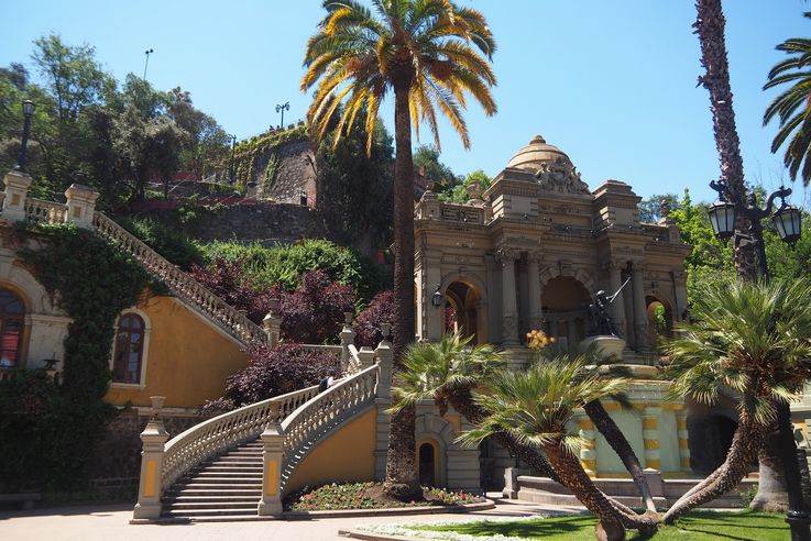 Le cerro Santa Lucia à Santiago