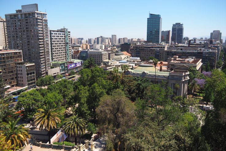 Le cerro Santa Lucia à Santiago