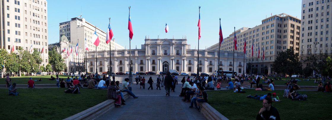 Le palais de la Moneda de Santiago