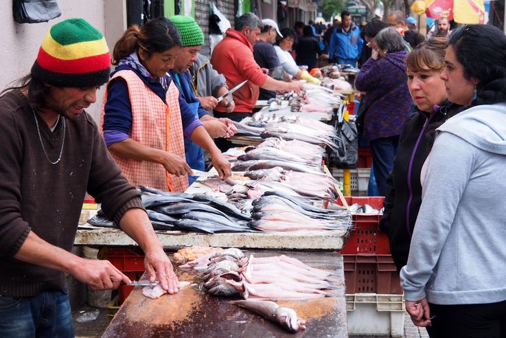 Le marché de Valparaíso