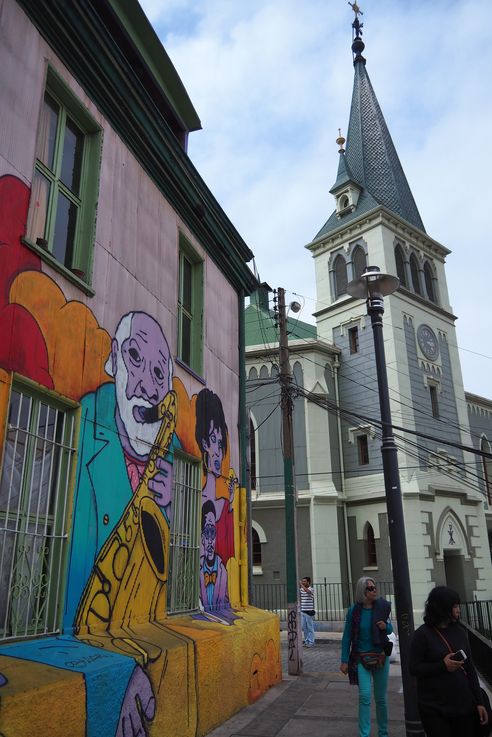 L'eglise lutérienne Santa Cruz de Valparaíso