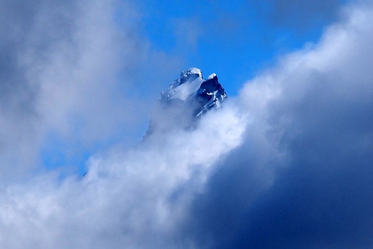 Le volcan Puntiagudo et le lac Todos los Santos