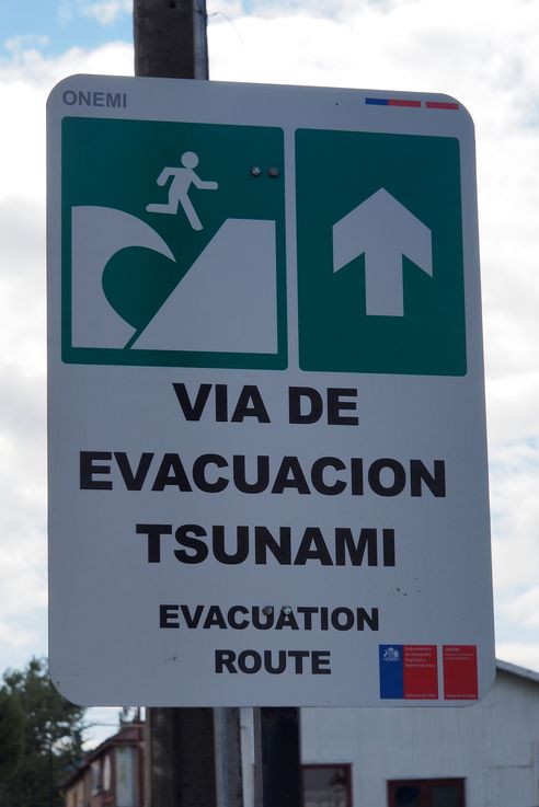 Pancarte Via de evacuacion