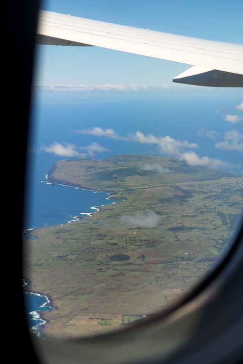 L'île de Pâques vue d'avion