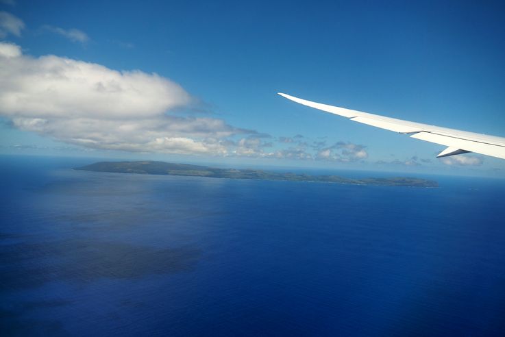 L'île de Pâques vue d'avion