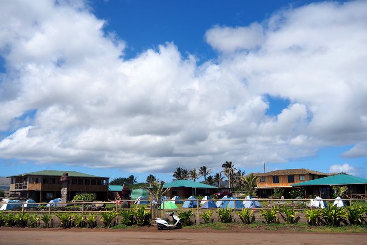 Le camping Mihinoa sur l'île de Pâques